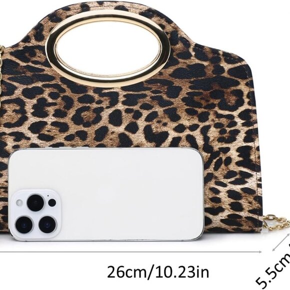 Clutch Purses for Women Cut Out Handle Clutch PU Leather/Straw Evening Bag for W - Picture 4 of 9